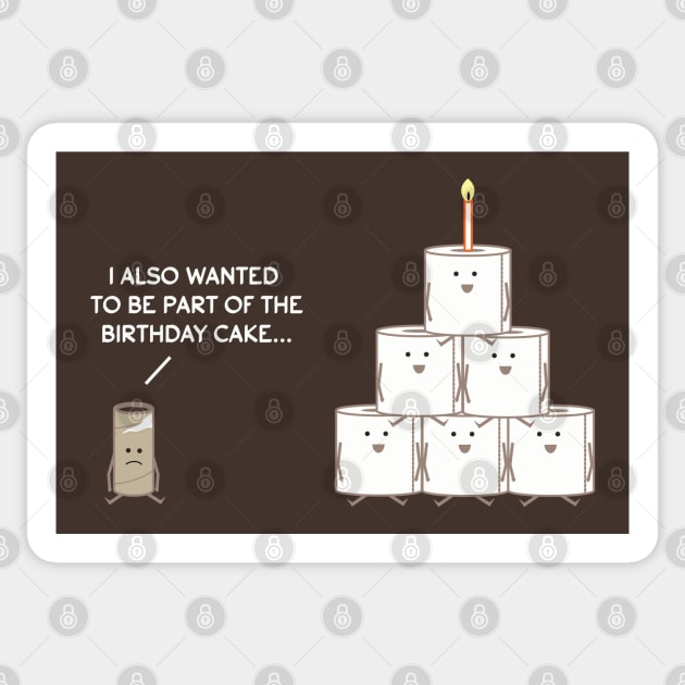 I also wanted to be part of the birthday cake, light text Sticker by grafart